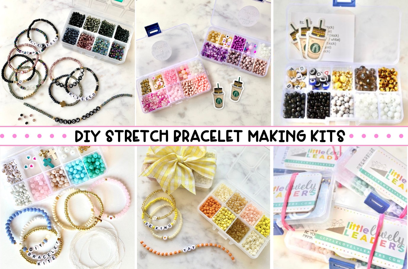 DIY Beaded Stretch Bracelet Making Kits 