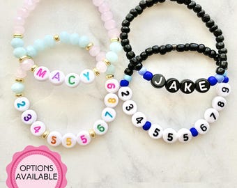 Kids, Toddlers, Baby, Child, Phone Number for Safety Beaded Stretch Bracelets, Disney, Travel, Safety, Child Safety, Safety Bracelet