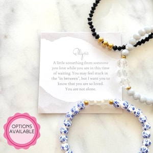 Ellipsis Beaded Stretch Bracelet, infertility gift, waiting, patience, Gifts for Her, transition period, gifts for mom, mother&#39;s day gift