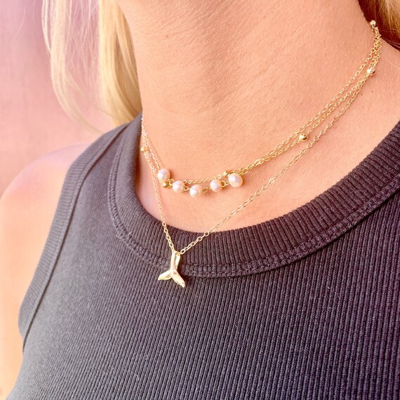 3 layer choker necklace deals