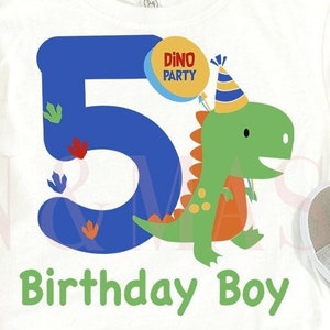 5th Birthday Shirt Boy Dinosaur Kids, Five Shirt, 5 Birthday Party, Dinosaur Birthday, Boy Dinosaur Gift, Dinosaur Toddler, Dinosaur Party