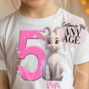 Goat Birthday Shirt, Birthday Girl Shirt, Goat Birthday, Goat Gifts, Goat Shirts, Goat Party, Nanny Goat, Billy Goat, Farm Animal Birthday