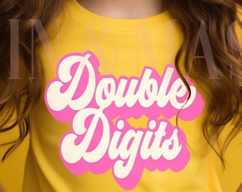 10th Birthday Girl T-Shirt, Retro Groovy Double Digits Shirt, Birthday Girl Shirt
