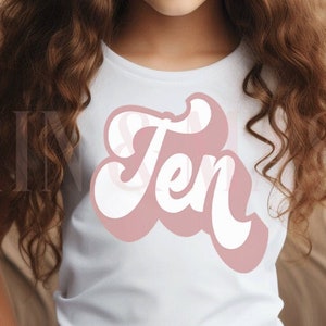 10th Birthday Shirt Boho Birthday Girl Double Digits,Ten,10th Birthday Gift,Ten Birthday Girl,10th Birthday Girl,10 Birthday Party Modern