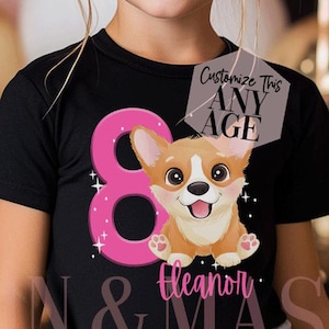 Corgi Dog Birthday Shirt Kids, Corgi Dog Shirts, Welsh Corgi Dog Shirt, Corgi Dog Gifts, Dog Birthday Shirt, Corgi Birthday Shirt,Corgi Gift