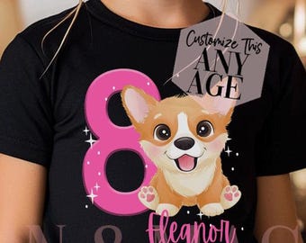 Corgi Dog Birthday Shirt Kids, Corgi Dog Shirts, Welsh Corgi Dog Shirt, Corgi Dog Gifts, Dog Birthday Shirt, Corgi Birthday Shirt,Corgi Gift