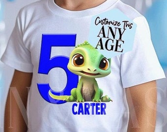 Gecko Birthday Shirt, Lizard Birthday Shirt, Birthday Boy Shirt, Boys Gecko Shirt, Toddler Gecko, Toddler Lizard. Gecko Gifts, Lizard Gifts