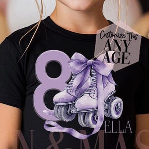 Roller Skating Birthday Shirt, Birthday Girl Shirt, Girl Roller Skater Shirt, Roller Skating Party, Girls Roller Derby, Roller Skating Gifts