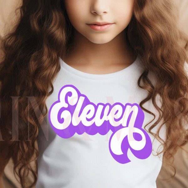 11th Birthday Shirt Retro Birthday Girl,Eleven,11th Birthday Gift,Eleven Birthday Girl,11th Birthday Girl,11 Birthday Party Kids Groovy