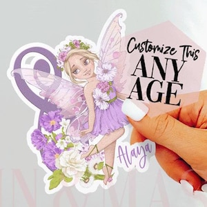 Fairy Stickers, Fairy Birthday Girl, Fairy Party Favors, Fairy Treat Bag, Fairy Scrapbooking, Fairy Gifts, Fairy Custom, Fairy Decal Blonde