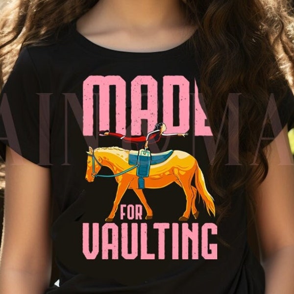 Horse Vaulting Shirt, Made for Vaulting Girls Riding Equestrian Horse Girl Horseback Rider Acrobatic Dancing Gymnastics,Equestrian Vaulting