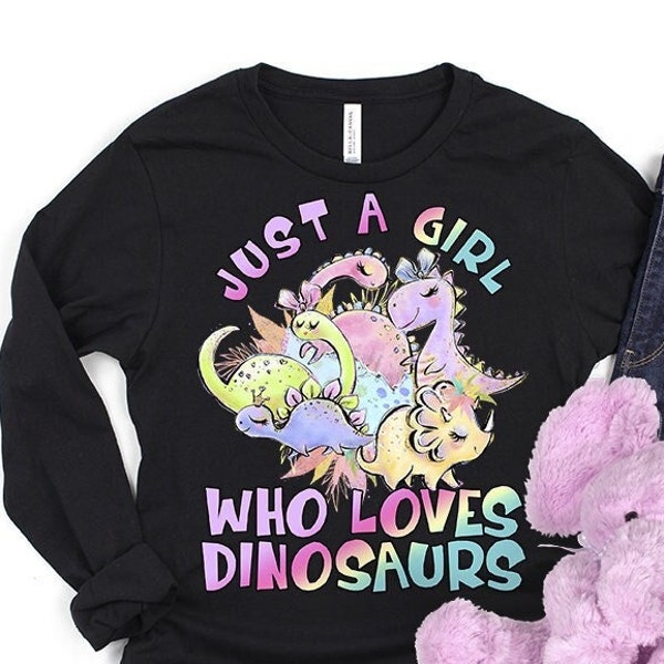 Little Girl Dinosaur Shirt Etsy