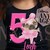 Birthday Girl Rhinestone Patch Short Sleeve T-Shirt - Ballet