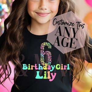 Rainbow Leopard Birthday Shirt, Leopard Birthday Shirt, Retro Birthday Shirt, Groovy Birthday Shirt, Neon Birthday Shirt, Rainbow Birthday