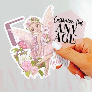 Fairy Stickers, Fairy Birthday Girl, Fairy Party Favors, Fairy Treat Bag, Fairy Scrapbooking, Fairy Gifts, Fairy Custom, Fairy Decal Blonde