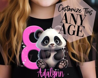 Panda Birthday Shirt, Birthday Girl Shirt, Panda Bear Birthday, Panda Party, Panda Bear Shirt, Panda Bear Gifts, Panda Shirt, Panda Kids