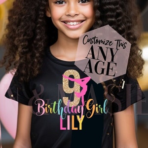 Gymnastics Birthday Shirt Girls Rainbow Glitter Gymnastics,Gymnast,Tumbling,Gymnastics Shirts, Gymnast Gifts,Gymnastics Party 4 5 6 7 8 9 10