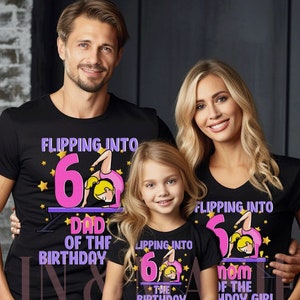 Familie Geburtstag Gymnastik Shirts, Gymnastik Geburtstag Shirt, Gymnastik Party, Gymnastik Matching, Gymnastik Tochter Mama Papa