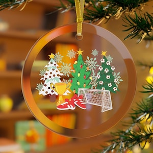 Soccer Christmas Ornament, Soccer Ornament, Soccer Gift,  Sports Ornaments  Coach Team