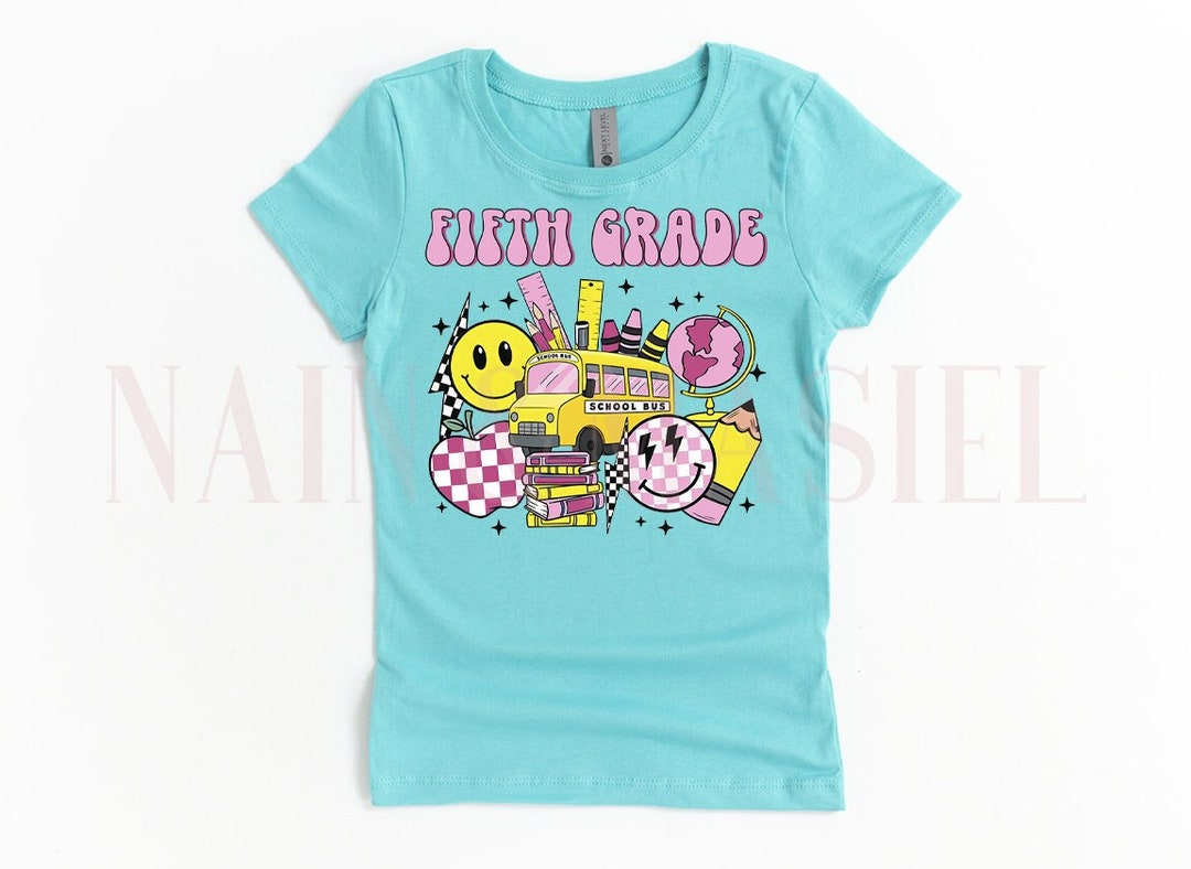 5th Grade Shirt Girls Groovy First Day of School Shirt1st Day - Etsy