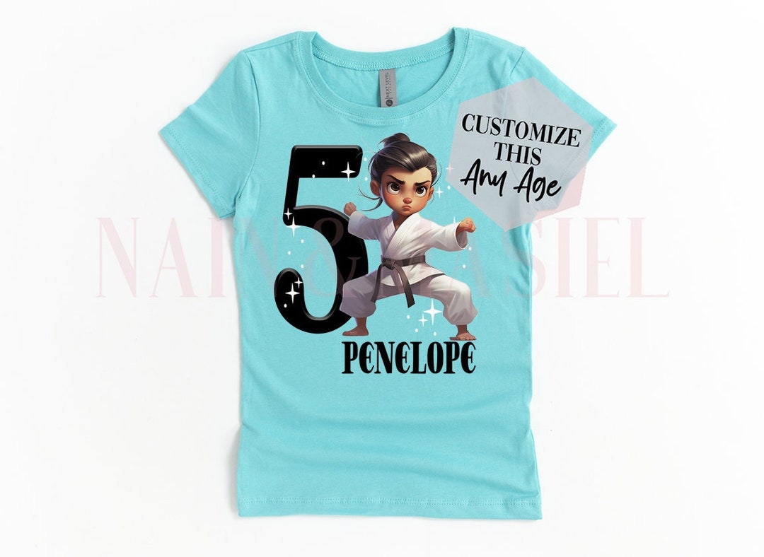 Girls Martial Arts Birthday Shirt Karate Taekwondo Judo Etsy