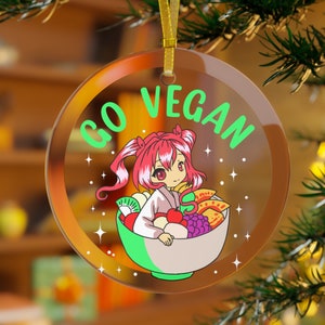 Vegan Gift, Vegan Ornament, Anime Ornament, Anime Gifts, Japanese Anime, Anime Christmas, Anime Girls, Anime Teen, Teen Ornament
