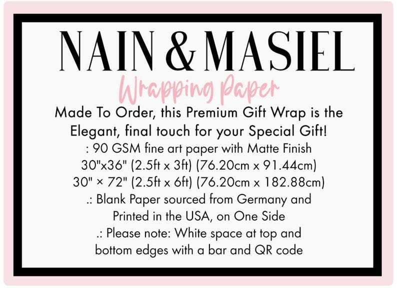NAIN & MASIEL Wrapping Paper
