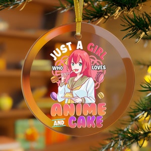 Cake Ornament, Macaroon Ornament, Anime Ornament, Anime Gifts, Japanese Anime, Anime Christmas, Anime Girls, Anime Teen Ornament Baking