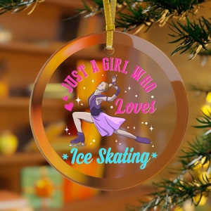 Décoration De Patineur Sur Glace, Juste Une Fille Qui Aime Le Patinage Sur Glace, Cadeaux De Patineur Sur Glace, Noël Patineur Sur Glace, Patineuse Artistique, Danseuse Sur Glace Blonde