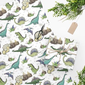 Boy Dinosaur Wrapping Paper Dino, Dinosaur Gifts, Dinosaur Gift Wrap, Boy Dinosaur, Kids Wrapping Paper Birthday Boy, Dinosaur Eggs T-rex
