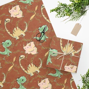Dinosaur Wrapping Paper,Dinosaur Gift Wrap, Dinosaur Gifts, Dinosaur Birthday, Dinosaur Baby Shower Wrapping Paper, Boys Dinosaur Party Kids