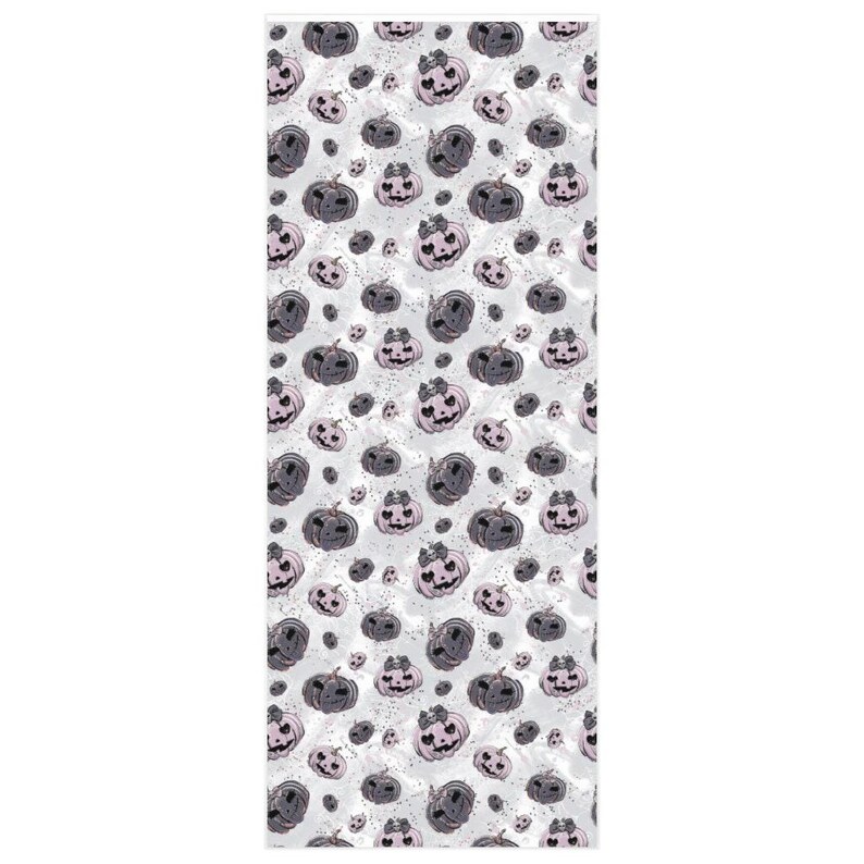 Gothic Pumpkins Halloween Wrapping Paper – Jack-O-Lantern Girl Gift Wrap image 2