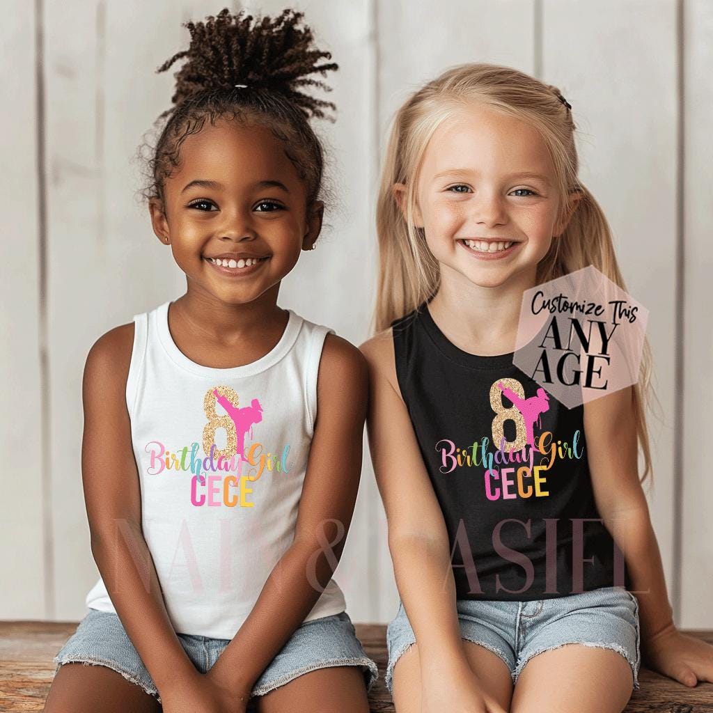 Camiseta sin mangas de cumpleaños de artes marciales para niñas, camiseta de  cumpleaños para niñas, karate, taekwondo, judo, jiu-jitsu, muay thai, krav  maga, kung fu, mma, kickboxing, akido - Etsy México, image size:1024x1024