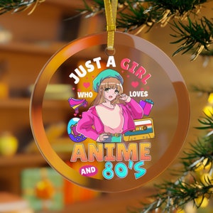 1980s Ornament, 80s Gifts, 80s Ornament, Anime Ornament, Anime Gifts, Japanese Anime, Anime Christmas, Anime Girls, Anime Teen Ornament