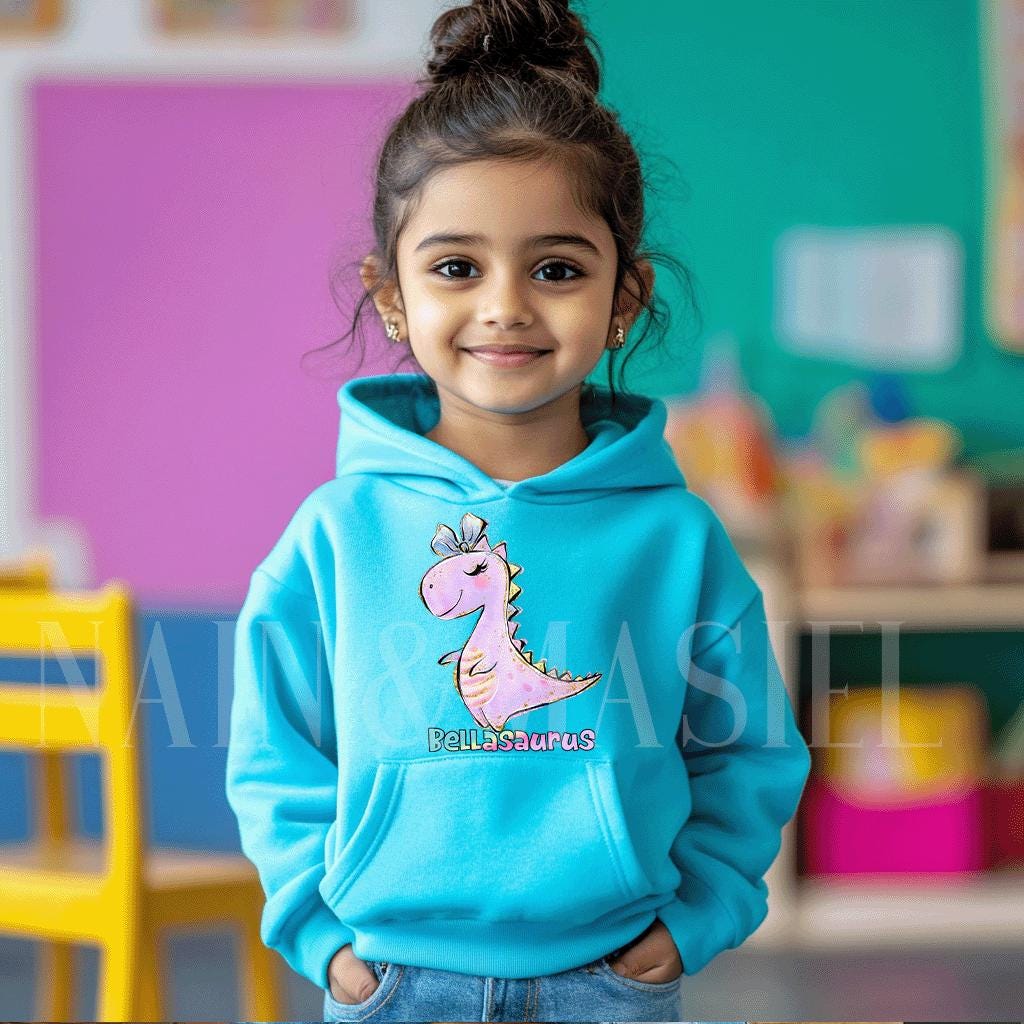 Bellasaurus Dinosaur Hoodie - Kids Dinosaur Sweatshirt - Etsy