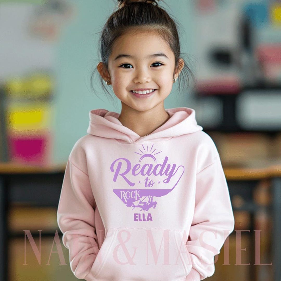 ROCK-O-RAMA Lサイズ　hoddie Girls Rock Climbing Hoodie, Eco-safe Inks - Etsy