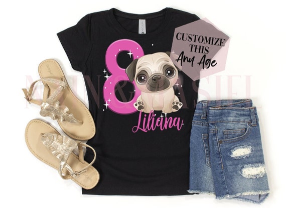pug birthday shirt