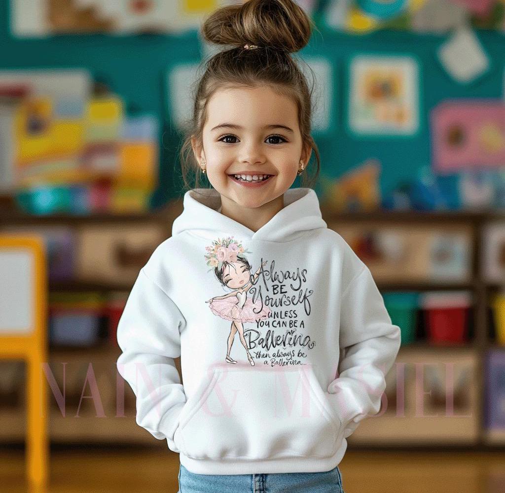 Felpa Con Cappuccio Ragazza Varsany Beam Girl – Personalizzabile Con Nome, Con Striscioni, Colore Fucsia, Taglia 5-6 Anni - 3
