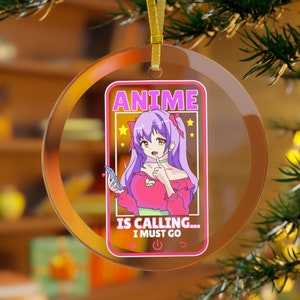 Anime Is Calling&lt; Cellphone Gifts,Funny Anime Ornament, Anime Gifts, Japanese Anime, Anime Christmas, Anime Girls, Anime Teen, Teen Ornament