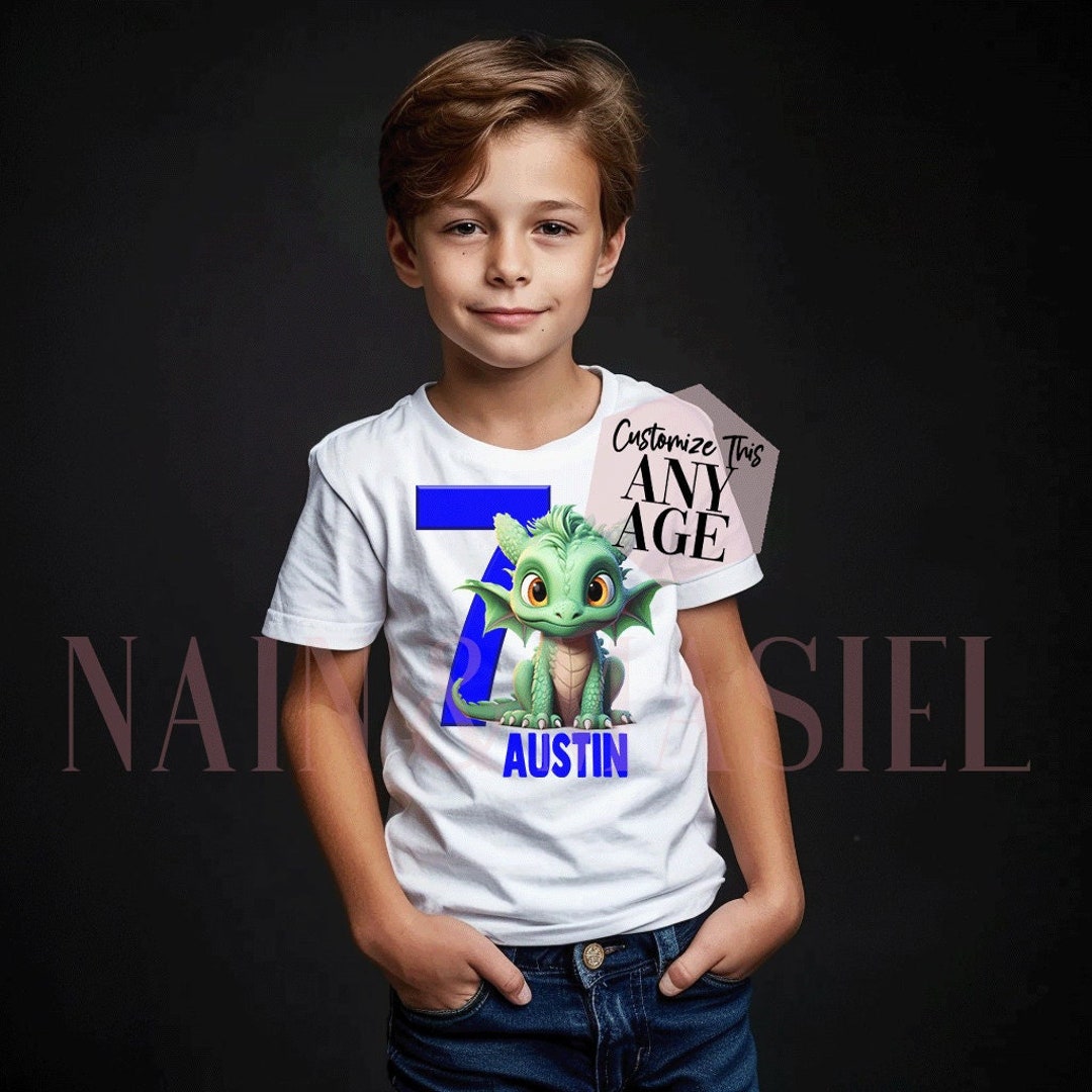 Big Boys Dragon Birthday Shirt - Dragons Are Born in October