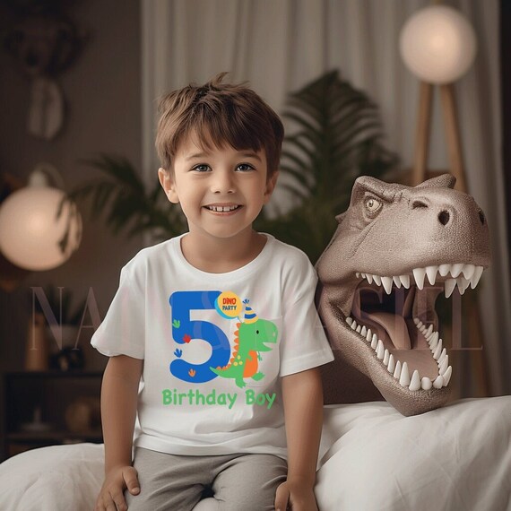 5o cumpleanos camisa nino dinosaurio ninos cinco camisa 5 fiesta de cumpleanos cumpleanos de dinosaurio regalo de dinosaurio nino nino dinosaurio fiesta de dinosaurios Etsy Espana