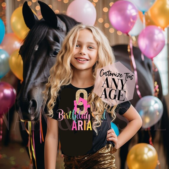 Horse Birthday Shirt Girls Toddler Horse Shirts Horse Birthday
