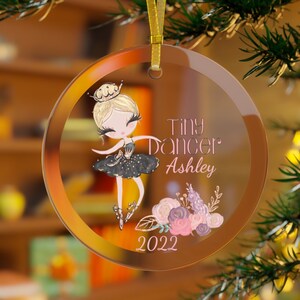 Tiny Dancer Ballerina Christmas Ornament, Dancer Gifts, Ballerina Gift, Dancing Ornament, Ballet Ornament, Dance Ornament,Ballet Gift