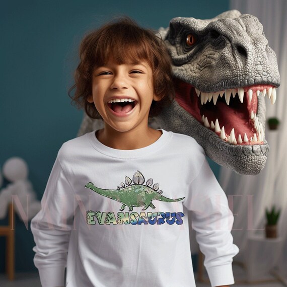 Dinosaur Long Sleeve Shirt CUSTOM Dinosaur Shirt Dinosaur Shirts Kids Boy Dinosaur Gifts Funny Dinosaur Paleontologist Stegosaurus Cute Etsy Australia