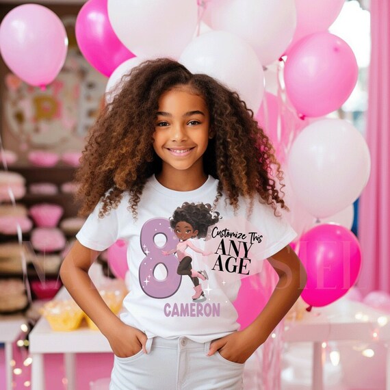 Birthday Girl Ice Skating Party T-Shirt Birthday Girl Ice Skating Party T-Shirt