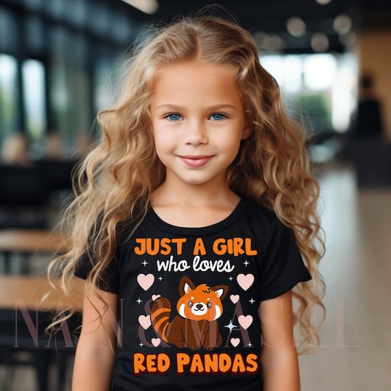 Cool Just A Girl Who Loves Pandas Shirt Gift For Toddlers Cool Just A Girl Who Loves Pandas Shirt Gift For Toddlers