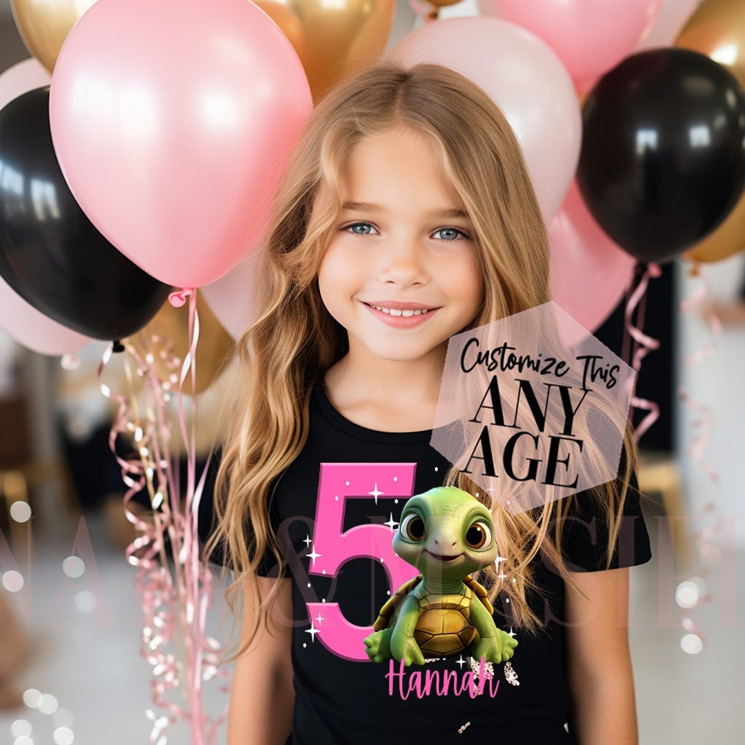 Turtle Birthday Shirt, Birthday Girl Shirt, Cute Turtle, Turtle Party