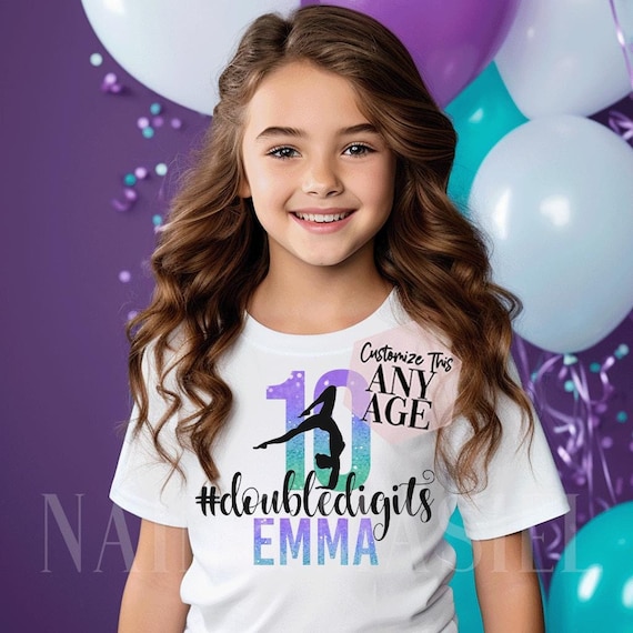 Girls Gymnastics Birthday T-Shirt Kids 9 Year Old Gymnast Girls Gymnastics Birthday T-Shirt Kids 9 Year Old Gymnast