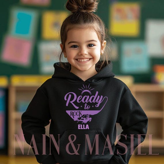 Girls Rock Climbing Hoodie, Eco-safe Inks - Etsy