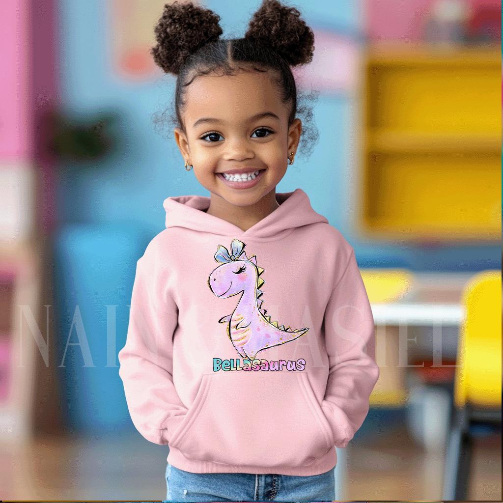 Bellasaurus Dinosaur Hoodie - Kids Dinosaur Sweatshirt - Etsy